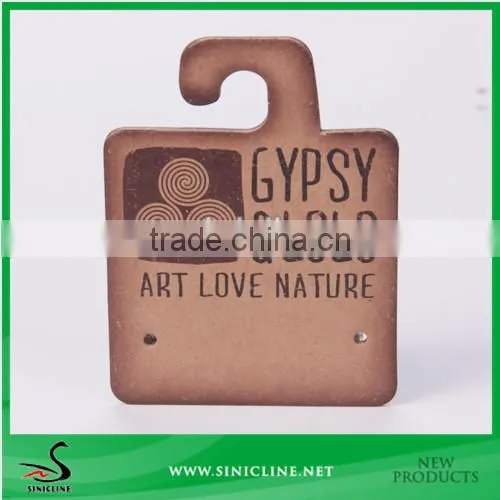 Sinicline custom made kraft paper Earring hang card