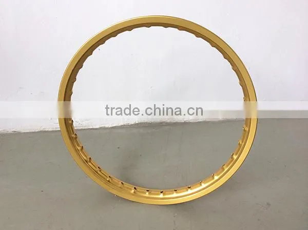 Motorcycle racing parts/Motorcycle alloy rim WM17x1.40 Gold for motocross