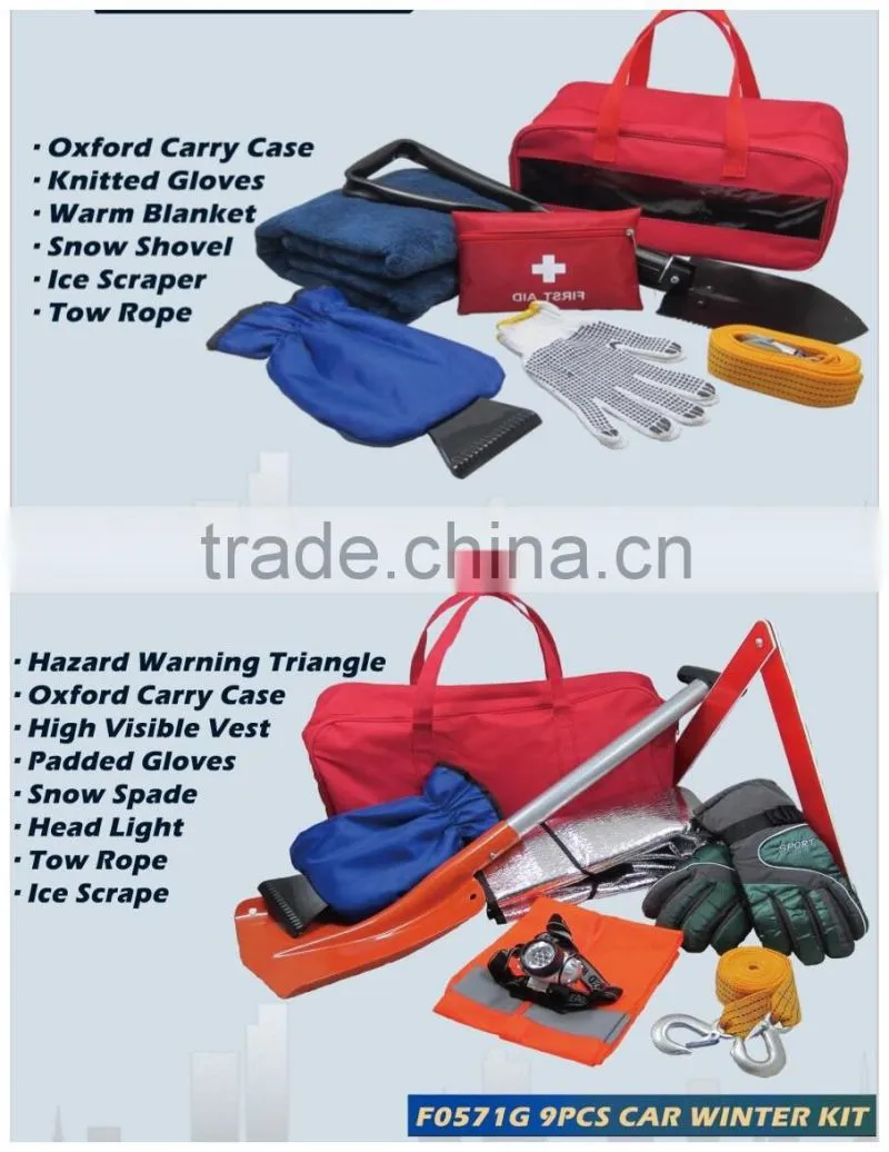 2016 Top Hot auto car first aid kit for vehicles/Road assistant kit, emergency survival kit/car emergency