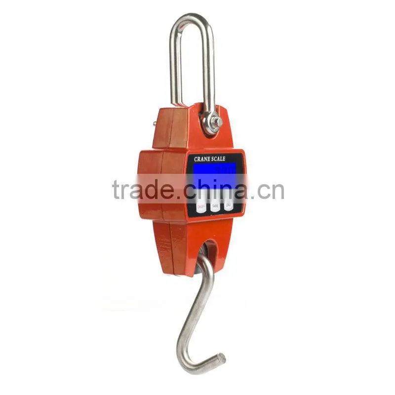 300kg/600lb Weight Digital Hanging Scale Mini Hook Scale Industrial Crane Scale