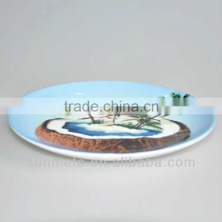 Sublimation Blank Ceramic Plate Wedding Gifts 6 Inch Plate