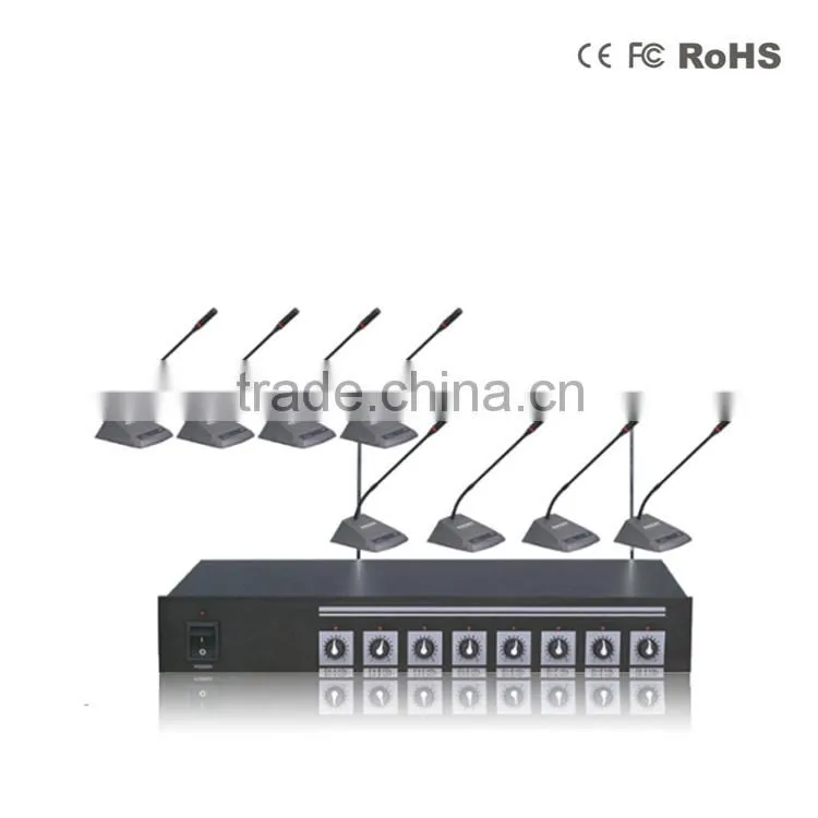 Carrier Frequency RangeUHF500-960MHz Black professional meeting microphone system