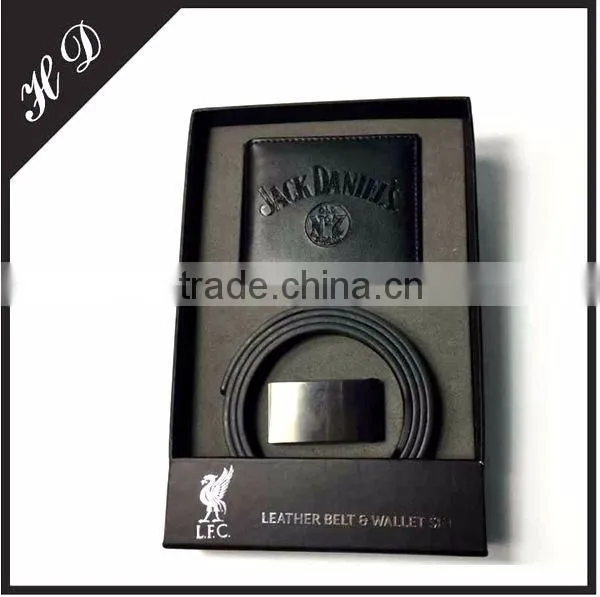 Blakc Belt And Wallet Packaging Box