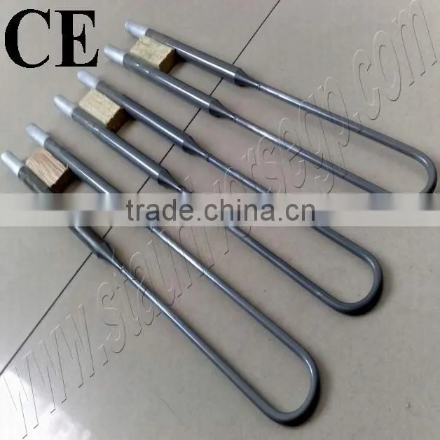 Molybdenum Disilicide heating element / MoSi2 rods with clamps