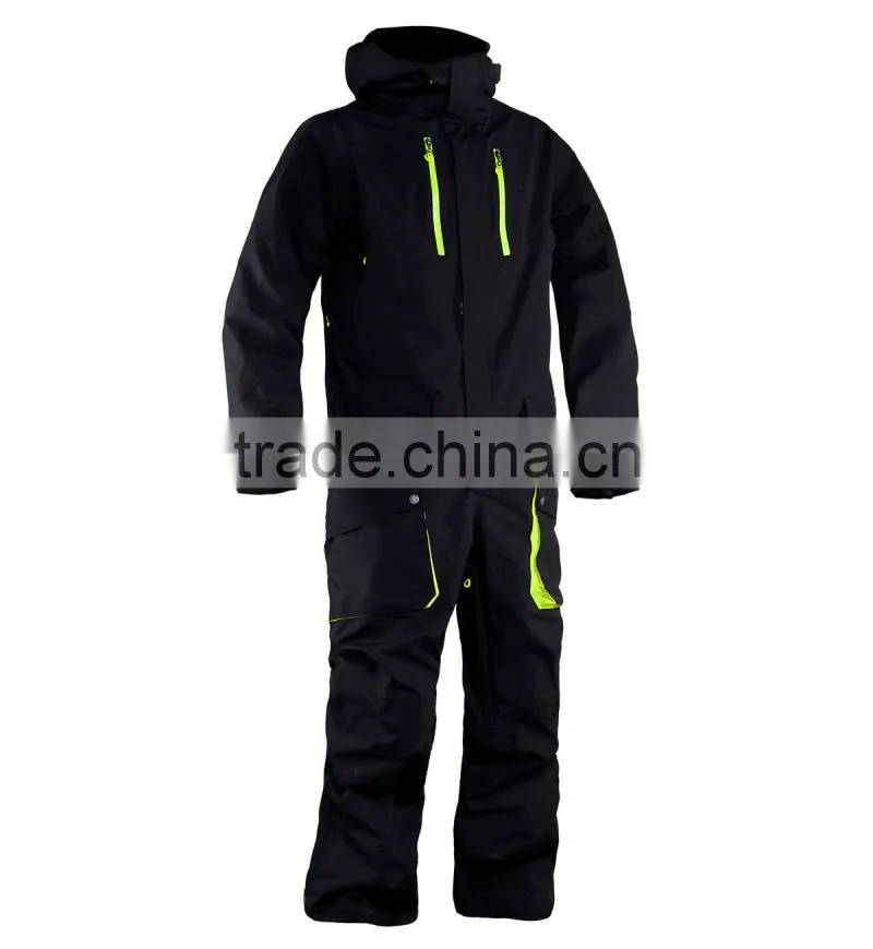 Men waterproof one piece professional ski wear
