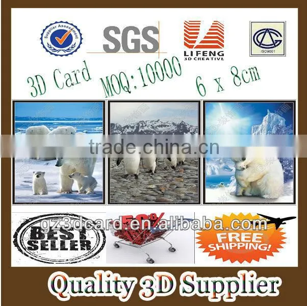 Guangzhou Lifeng high quality 3d lenticular playing cards, unique 3d playing cards, amazing plastic lenticular playing cards