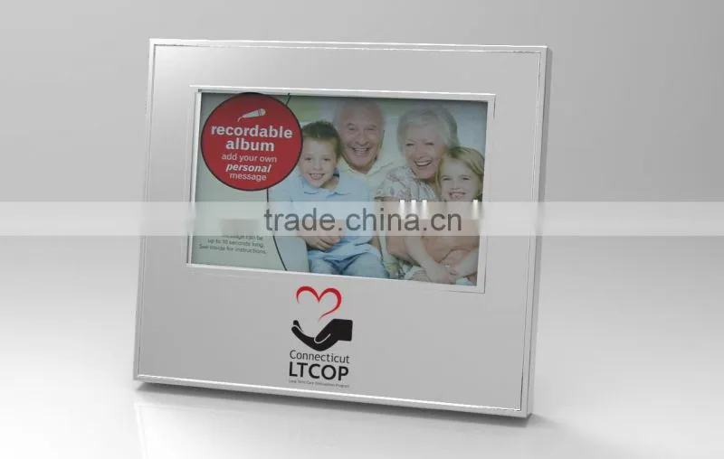 2014 the newest Recordable photo frame/talking photo frame for birthday souvenir,promotional gift