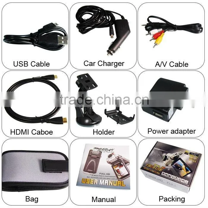 Ambarella solution Motion detection night vision car 1080p cam f900lhd car dash cam