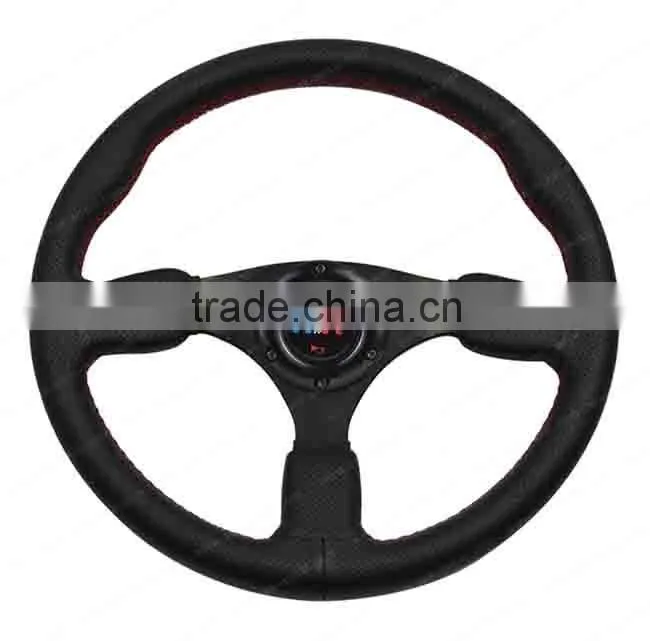 Racing leather steering wheel