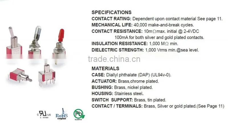 For Industrial equipment IP67 SPDT Miniature Toggle Switch