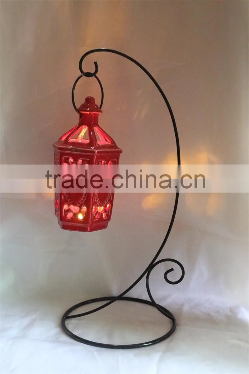 White ceramic owl shaped tealight candle holder