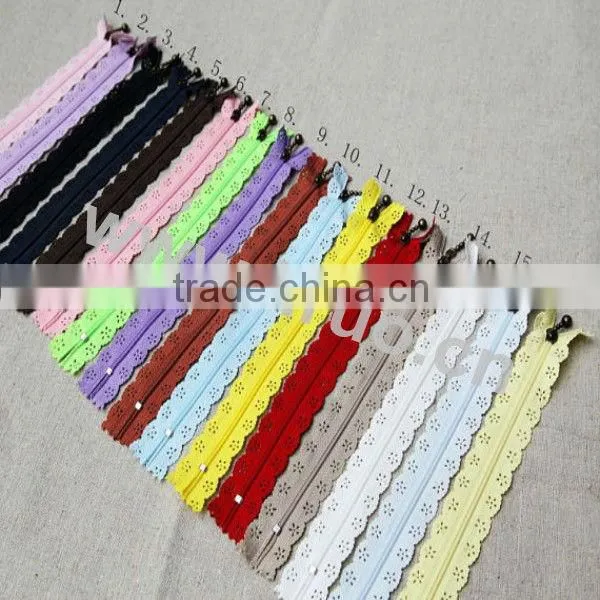 Nylon garment zipper