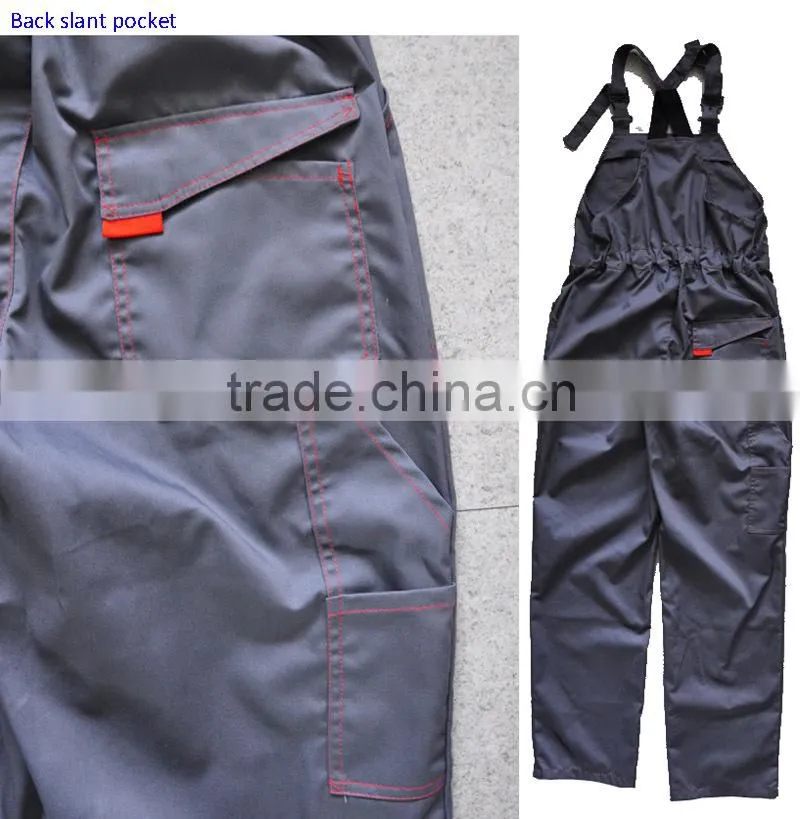 2014 Wholesale New High Quality Fashion Long Sleeves with Bib Pants European Labour Working Workwear