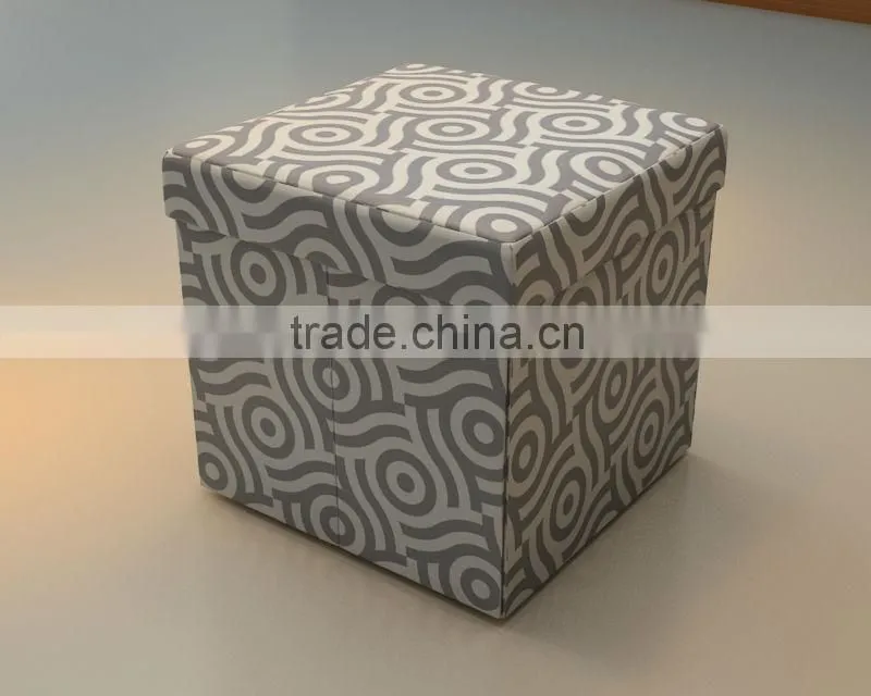 unfoldable beautiful colorful pouf ottoman