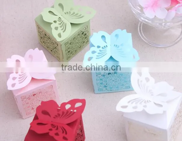 butterfly laser cut wedding favor gift boxes