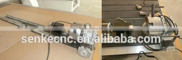 Rotary axis with small metal engraving machine cnc router 6090 for aluminum