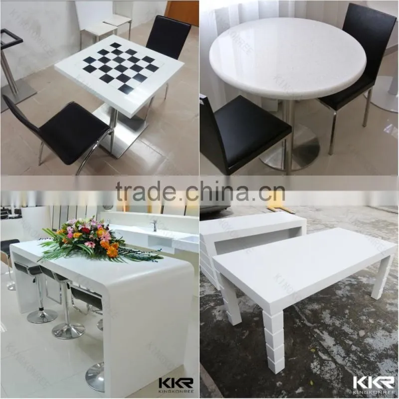 Round fast food restaurant equipment , restaurant tables