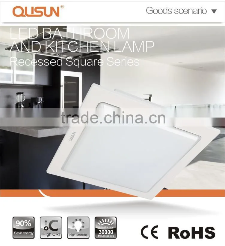 LED Bathroom and Kitchen Lamp / Ceiling Lamp 12W Square Embeded Mounted