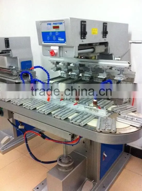 High Precision 6-color Pad Printing Machine with rotary conveyor GW-M6/C