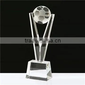 Crystal heart awards trophies with engraved logo as charity awards