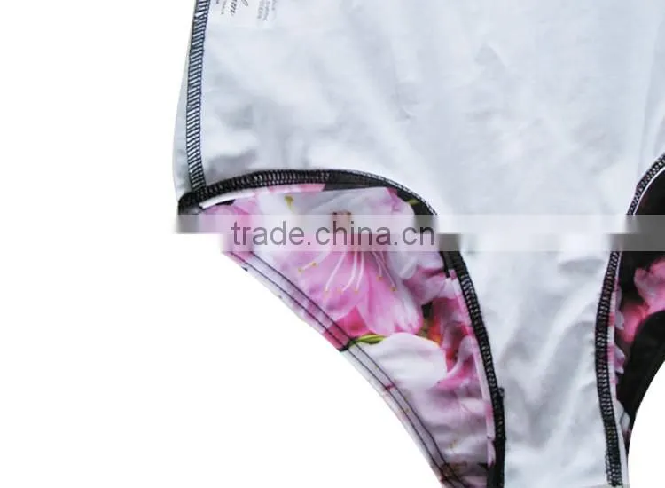 2016 Women's Digital Printing swimsuit Thin flower pattern bikini