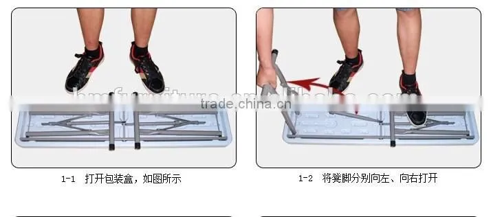 Plastic folding bench for 2 perrson used