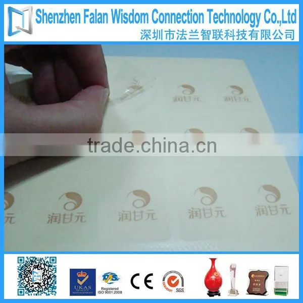 Custom transparent sticker printing China supplier
