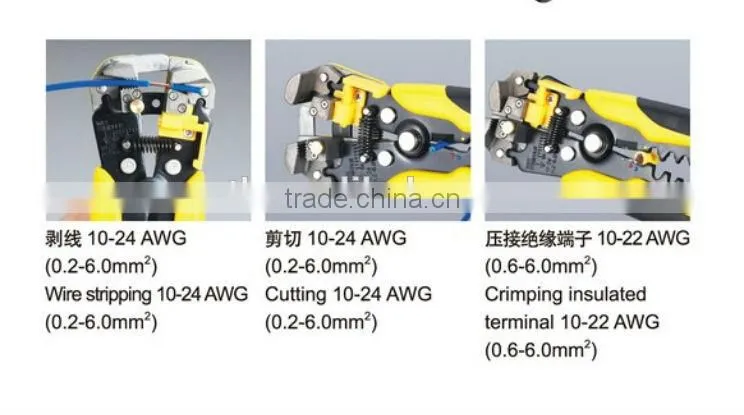 Alibaba China 2016 New Multi-function Hand Tools Wire Stripper HS-D1