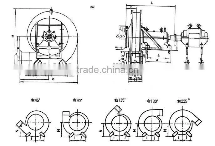 9-26 series high pressure centrifugal fan/high pressure centrifugal fan/factory ventilation blower fan/ventilator
