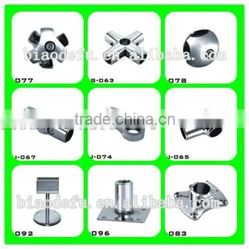 Metal round tube flange shopfitting pipe fastener