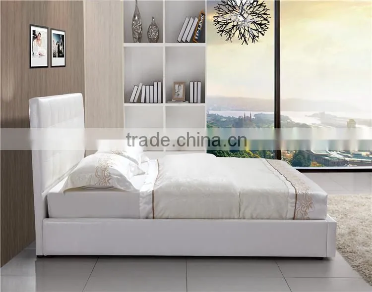 Home Furniture Prado Gas Lift Ottoman faux leather Storage Bed