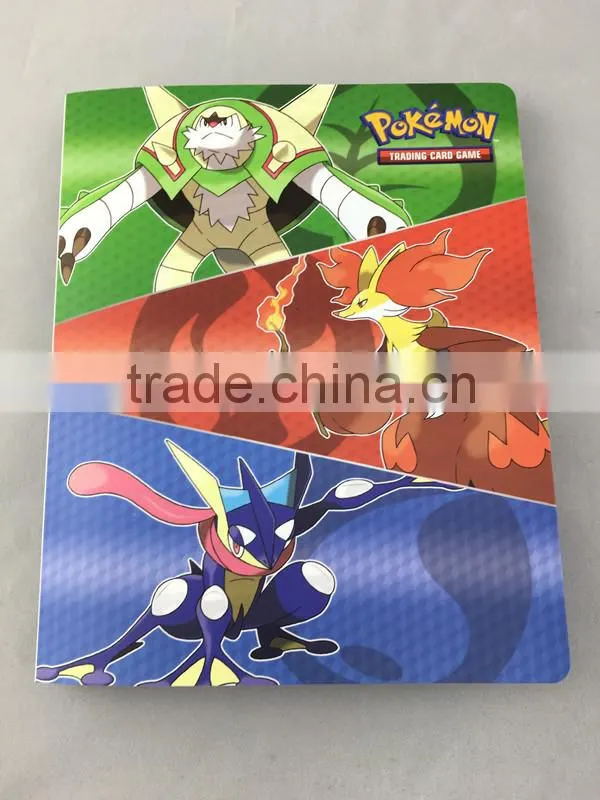OEM customized Card album with 4-pocket PP portfolios Dongguan factory Pokemon cartoon