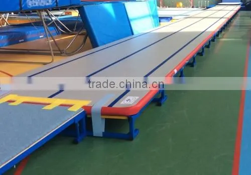 2015 New Drop Stitch material inflatable air tumble track for gymnastics