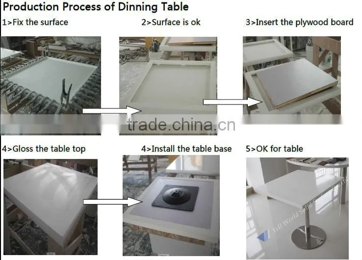 600x600 mm small square green color acrylic stone coffee tables