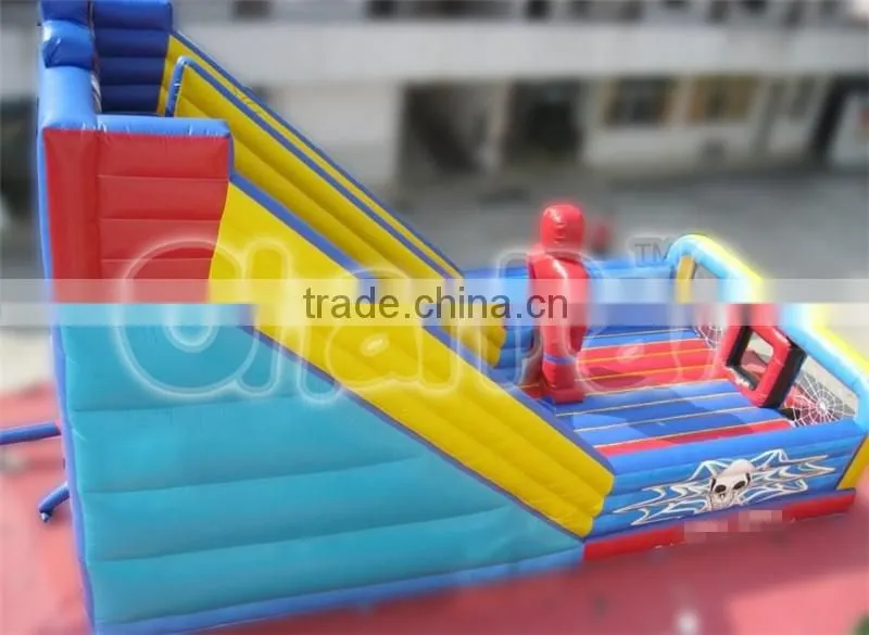 Hot sale commercial inflatable spiderman slide, commercial inflatable slide