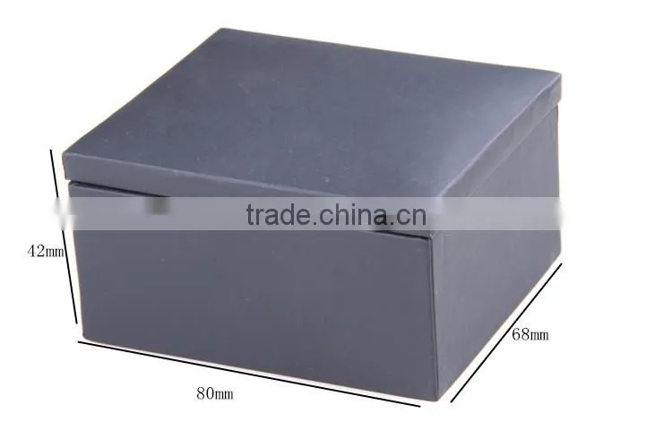 Wholesale simple lether paper cufflink box