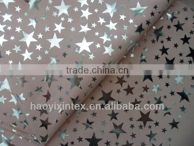 Silver printing fabric/ sliver pressed fabric