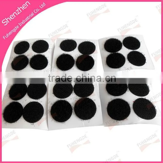 Self adhesive hook loop dots/Stiky hook loop circles