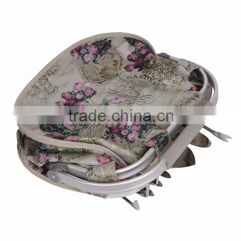 Aluminum Frame Basket Garden Tool Kit