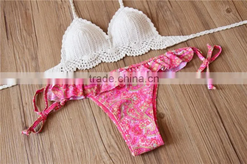 fashion crochet bikinis beachwear , new ladies sexy crochet bikini
