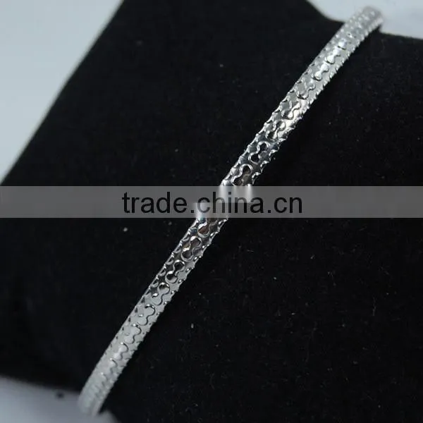steel rope bracelet with metal Fashion stainless steel bracelet bangles