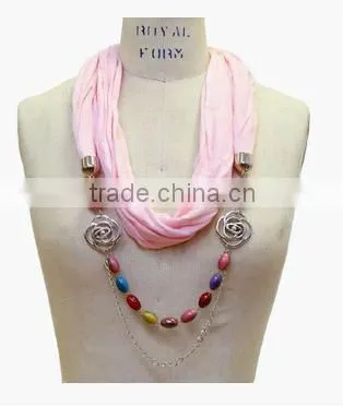 Colorful Infinity Beads Jewelry Scarf