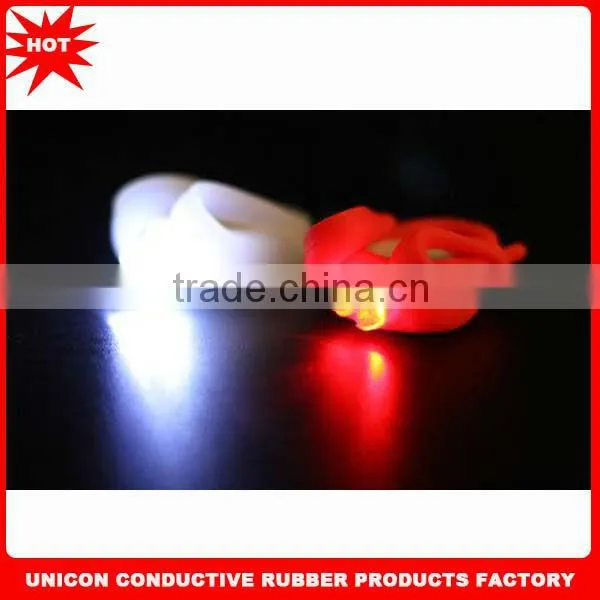 hot times silicone colorful led bicycle rear light