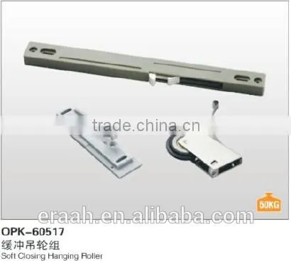 Soft Closing Mechanism Hanging Caster Wheel