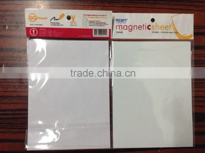 pp colorful magnet sheet/magnetic label /magnetic tag , can be write on and wipe off