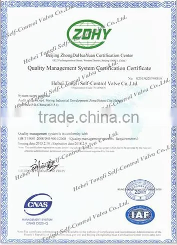 300LB Self-reliance type differential pressure control valve