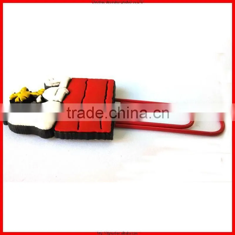 animal shape clear plastic image with metal paper cilp
