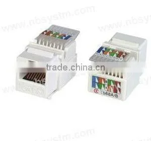 UTP Cat.5e Keystone Jack toolless,90 degree