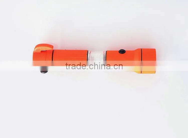 5 IN 1 high quality multi function emergency hammer with led torch flashlight