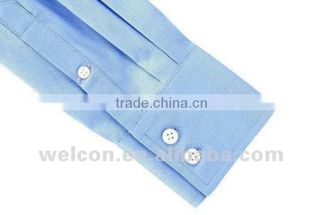 100% cotton long sleeve classic business pinstripe dress shirts design for man